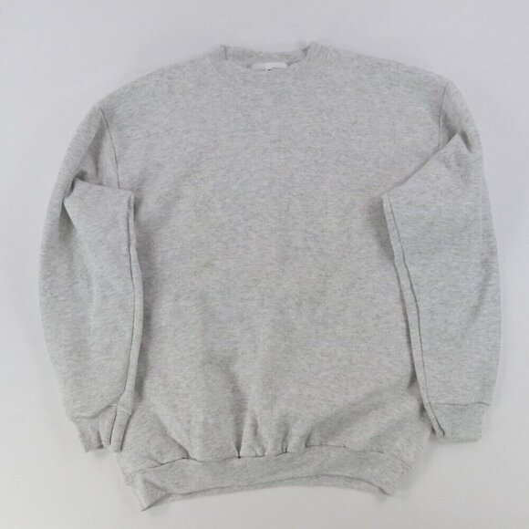 Tultex Other - Vtg Tultex Grey Sweatshirt Maximum Sweats Cut Crew Neck Large Heather Gray